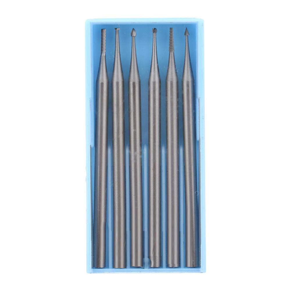 6pcs Jewelry Carving Tool Miniature Drill Needle Engraving Milling Cutter Carving Bits Gold Silver Jewelry Making Tool Miniature Curving Bits