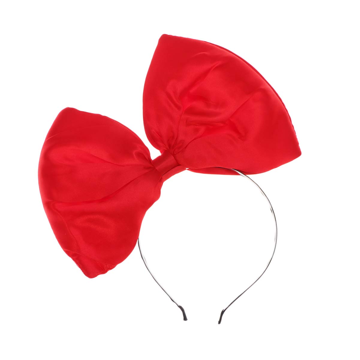 Lurrose Huge Bow Headband Large Bowknot Hairband Halloween and Christmas Party Hair Accessories for Woman Girl (Red)