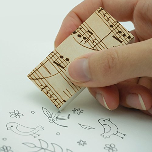 Vintage Sheet Music Notes Musical Score Musician Eraser Set of 2
