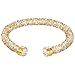 Swarovski Crystaldust Cuff, Golden Crystal, S 5255897