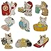 PunkStyle Creative Plant Animal Fruit Enamel Brooches Pins for Women Girls Clothing Bag Decor