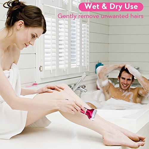 Women's Electric Shaver Ladies Razor 4 in 1 Hair Removal Flawless Painless Men Women Razors - Thumbnail 4