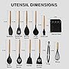 BenRich-Kitchen-Utensils-Set-11-Pcs-Silicone-Cooking-Utensils-Set-Spatula-Set-Turner-Whisks-Spoon-Rest-Utensil-Holders-Heat-Resistant-Kitchen-Tools-and-Gadgets-Accessories-Black Kitchen Utensils Set 11 Pcs, BenRich Silicone Cooking Utensils Set Tools & Gadgets Holders Spatula Turner Whisks Spoon…