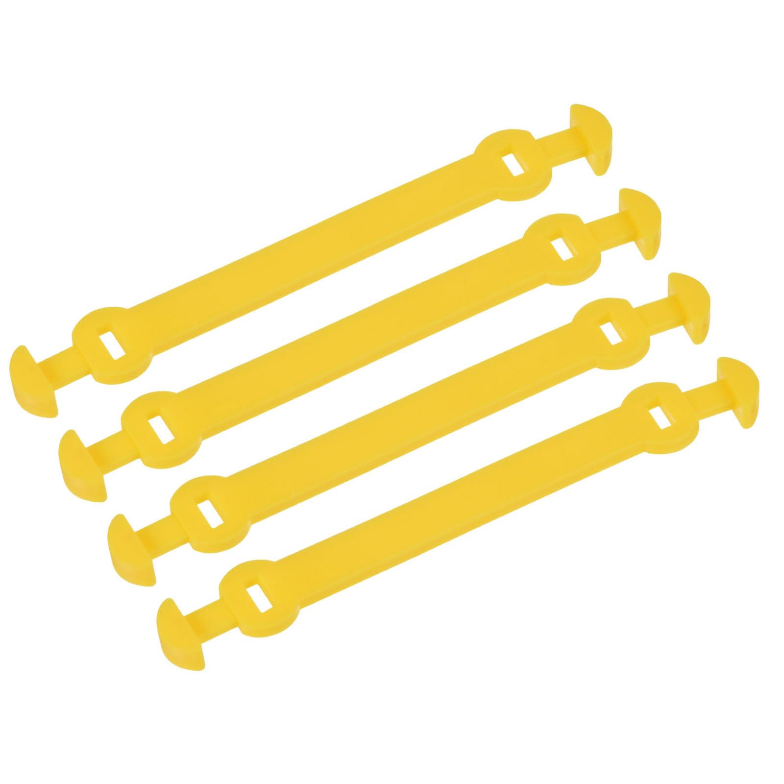 M METERXITY 4 Pack Tennis Dampener - Shock Absorber, Silicone Racket String Damping, Apply to Tennis Racket (10.4cm, Yellow)