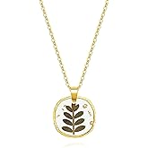 JPJZY Handmade Pressed Flower Necklace Personalized Wildflower Necklace Handmade Dried Flower Jewelry for Women