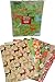 Gift wrap flat wrapping paper, Christmas designs, assorted holiday designs, pack of 48 sheets, 20