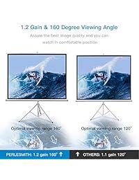 perlesmith trípode proyector visualización de 100 inches   altura ajustable visualización de proyección para 3d Hd 4: 3   Proyector portátil de visualización para uso en interiores, al aire última intervensión, Cine en casa, oficina, Películas con soporte