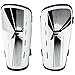 Franklin Sports Soccer Shin Guards for Youth + Adults - Superlight Shin Guards for Men, Women + Kids - (2) Shin Guard Set for Boys + Girls - White