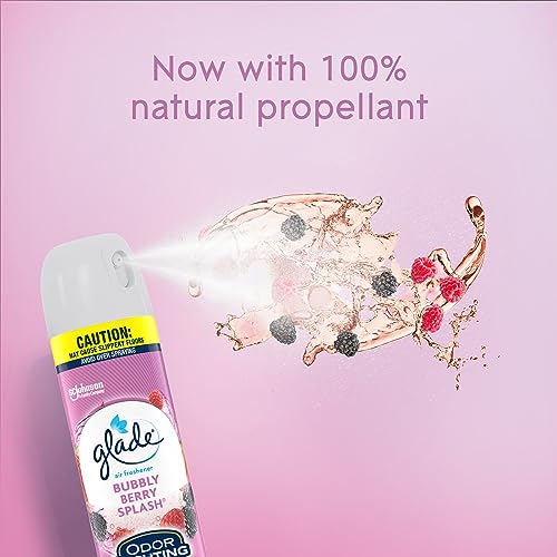 Glade Air Freshener Room Spray, Bubbly Berry Splash, 8.3 oz, 6 Count