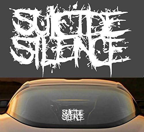 8" SUICIDE SILENCE DEATHCORE BAND VINYL DECAL STICKER