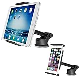 APPS2Car Tablet Suction Cup Holder & Car Windshield Dashboard Cell Phone Mount for iPad Mini 4 3 2 1, Samsung Galaxy Tab E A 7inch 8inch 8.4inch Tablet, iPhone X 8 Plus 7 6S SE Nexus Pixel Phone Mount
