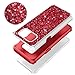 TILL for Samsung Galaxy s8 Case, TILL Luxury [Sparkle Sequins] Crystal Bling Glitter Shiny Case Hybrid Layer TPU Soft Inner Hard PC Protective Cute Case Cover Defender for Samsung Galaxy s8 [Red]