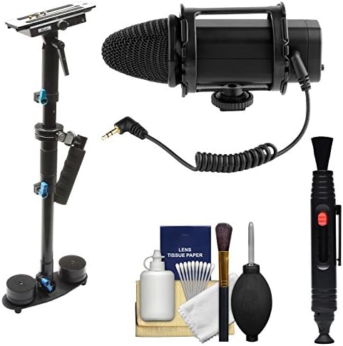 VGear DSLR Camera / Video Professional Stabilizer with Microphone + Lens Brush Pen + Kit