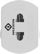 Pipestation European to UK Toothbrush Shaver Adapter Plug UK 2pin to 3pin view 7