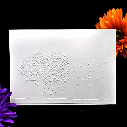 WXLAA Retro Pattern DIY Craft Plastic Embossing Folder for Scrapbook Paper Crafting Butterflies Love - Thumbnail 3