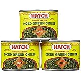 Hatch Hot Diced Green Chiles 4 Oz - Pack of 3
