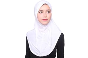 GladThink Womens Ice Silk Muslim Hijab Headscarf White