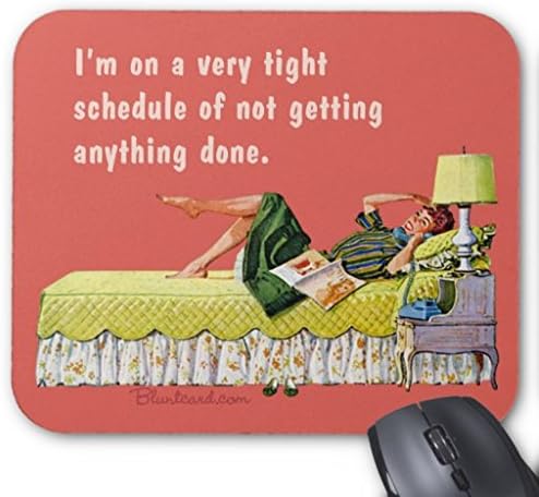 Poem Magine Schedule Rectangle Non-slip Rubber Mouse Pad 220mm x 180mm x 3mm