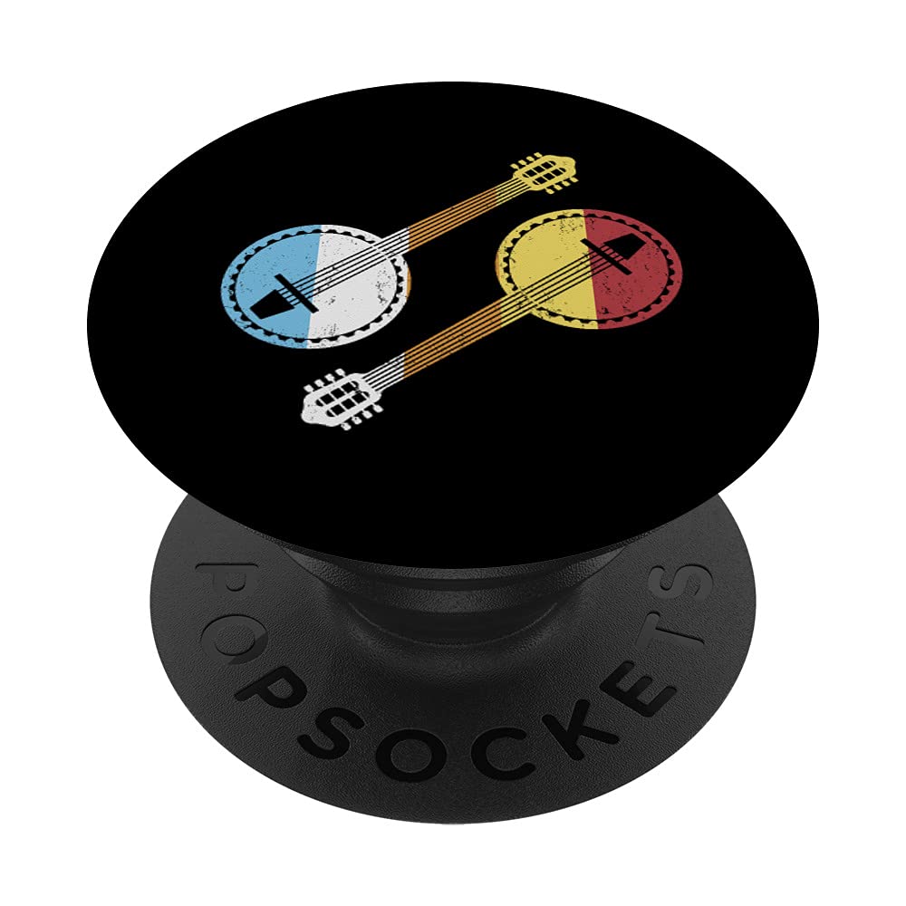 Bluegrass Banjo Music Lover Banjo Guitar PopSockets Swappable PopGrip