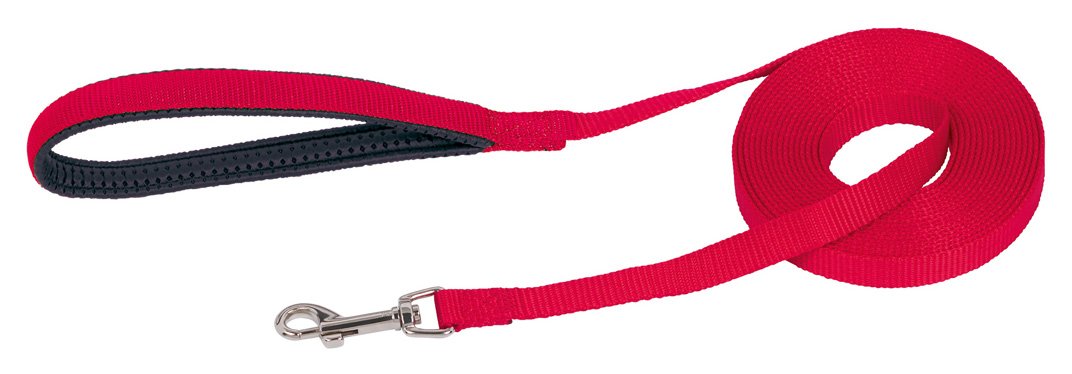 Nobby Tracking Leash Flat, 500 cm/ 15 mm, Red