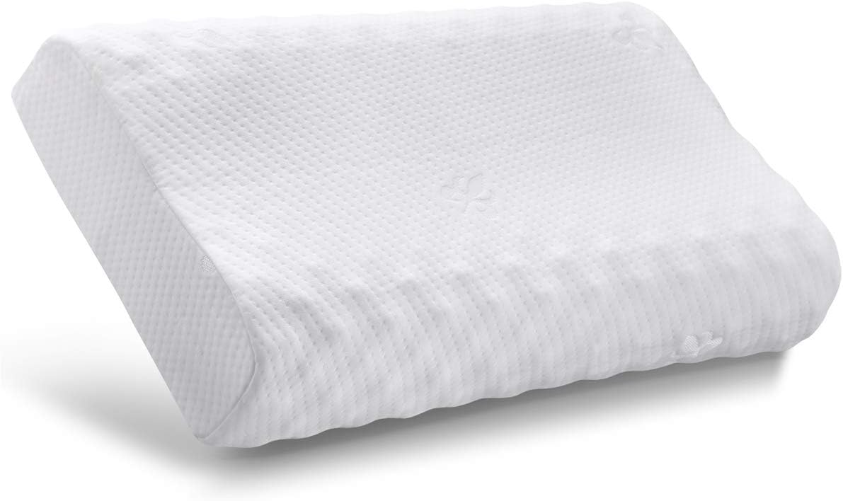 DYD Bed Pillows for Sleeping Cervical Pillow Supportive for Neck Adjustable Loft for Back/Side Sleepers 100% Natural Latex Pillow Alleviate Back Pain Proper Spine Alignment