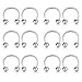 VCMART 12pcs Nose Septum Horseshoe Circular Barbell 316l Surgical Steel, 16G 10mm
