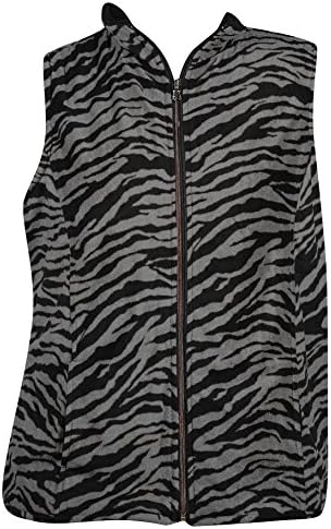 French Laundry Plus Size Black Reversible Sherpa Fleece Vest -Size: 2X Color Black