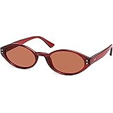 Appassal Retro Oval Polarized Sunglasses for Women Chic Cat Eye Trendy 90s Shades UV400 Protection AP3743