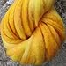 Wool Roving Hand Dyed. Super Soft BFL Combed Top Pre-Drafted for Easy Hand Spinning. Artisanal Craft Fiber ideal for Felting, Weaving, Wall Hangings and Embellishments. 1 Ounce. Yellow