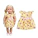 GOPOWD 18 Inch American Girl Doll Clothes Wardrobe Makeover - 5 Outfits with 1 Pair Elegant Shoes for My Life Doll, Our Generation, Journey Girl Dolls Accessories