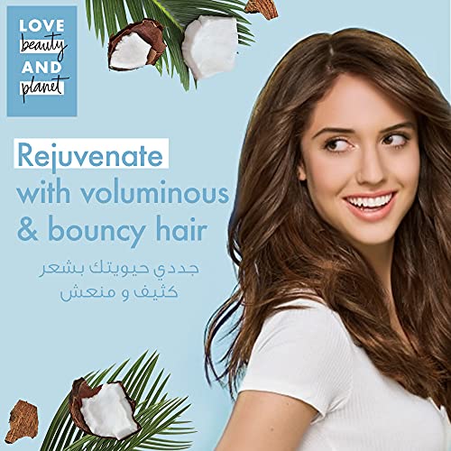 LOVE BEAUTY AND PLANET SHAMPOO, COCONUT WATER AND MIMOSA FLOWER, 13.5 FL OZ (400 ML)
