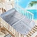 Baby Summer Sleeping Mat Breathable Safe Cool Bamboo Silk Flat Mattress Pads Toddler Infant Folding Bedding Cushion Crib Cot Cozy Nap Pads (Light Blue)