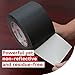 XFasten Black Gaffers Tape 3 Inch x 30 Yards (90ft) Residue-Free Matte Black Gaffer Tape 3 Inch Non-Reflective Easy-to-Tear Black Gaff Tape Floor Tape for Electrical Cords