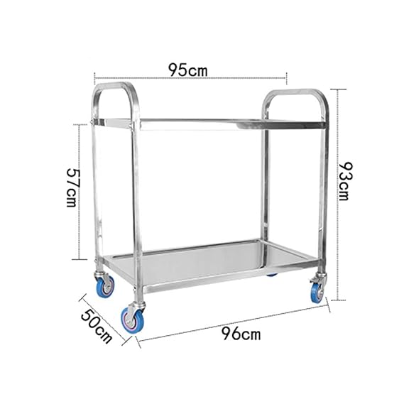 Size : Small Carro de Utilidad de Estante de Almacenamiento de Acero