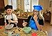 Kids Apron and Chef Hat Set. Adjustable Hat. Fits Childs Size Medium 6-12. (Lt. Pink) - Free eBook