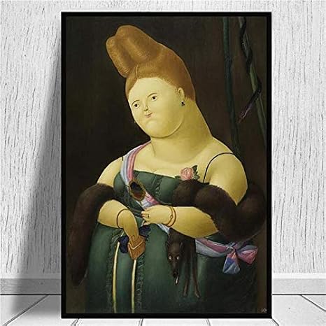 Amazon フェルナンドボテロの家の装飾キャンバスの壁の芸術の絵画は居間の装飾のためのビンテージの装飾の壁の装飾を印刷します70x100cm28 X40 フレームなし ウォールステッカー オンライン通販