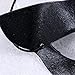 LUOEM Black Eye Half Face Mask Sexy Mask Halloween Costumes for Halloween masquerade Costume Party Ball Fancy Dress (Black)