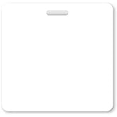 Blank White Badge Buddy - Heavy Duty Horizontal Badge Buddies to Customize - - Spill &amp; Tear Proof Cards - 2 Sided USA Printed Quick Role Identifier ID Tag Backer by Specialist ID