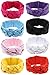 Qandsweet Baby Girl Hairbands Knotted Design (Mix 8 Colors)