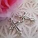 Heather's cf Silver Small Crosses Mini Cross Charms Variety Cross Beads for Bracelets Craft 1 Inch Cross Charm Bulk Cross Pendant Jewelry Making (68pcs silver cross)