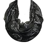 Wrapables Lightweight Musical Notes Infinity Scarf