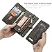 Samsung Galaxy S8 Plus Leather Wallet Phone Case Magnetic Detachable Case with Card Slots Cash Compartment Gray