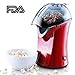 Keemo Popcorn Maker, Popcorn Machine, Hot Air Popcorn Popper No Oil Needed, With Wide Mouth Design and 1200W Power, Includes Measuring Cup and Removable Lid, FDA Approved and BPA-Free