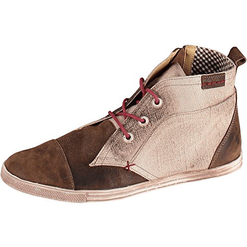 Spieth & Wensky Men's Costume Sneaker Canvas Leather Natural