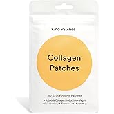 Kind Patches Collagen Patches - Skin Firming with Vitamin C, Amino Acids - Nature's Hyaluronic Acid for Hydration, Healthier Hair and Nails - 30 Count