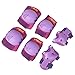 eNilecor Kids Knee Pads, Child Protective Gear Set, Toddler Knee Elbow Pads Wrist Guards for Skateboarding Cycling Roller, Rollerblade, Skates, Skateboards,Scooters (Purple, Medium)