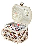 Michley Sewing Basket with 41-PC Sewing Kit