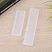2 Pcs/Set Rectangle Silicone Bookmark Mold, DIY Bookmark Mould Making Epoxy Resin Jewelry DIY Craft Silicone Transparent Mold