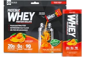 Protein2o Whey Protein Isolate, Orange Mango 20 Packs/1.13 Oz
