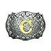 MASOP Alphabet Initial Letter C Belt Buckle Head Mens Metal Western Cowboy